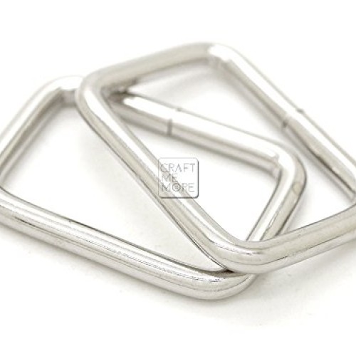 CRAFTMEmore Metal Rectangle Buckle Ring Fits 5/8 3/4 1 Strap He...