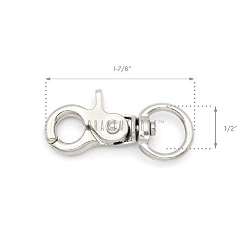 CRAFTMEmore Metal Swivel Trigger Lobster Clasp Purse Landyard Snap...