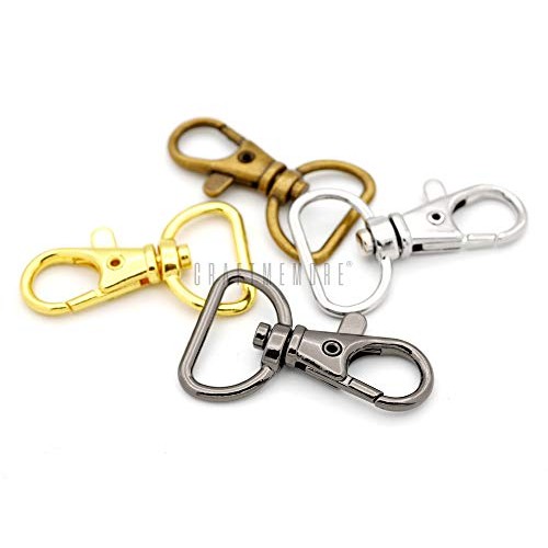 CRAFTMEmore Swivel Lobster Claw Clasps Classic Trigger Snap Hooks ...