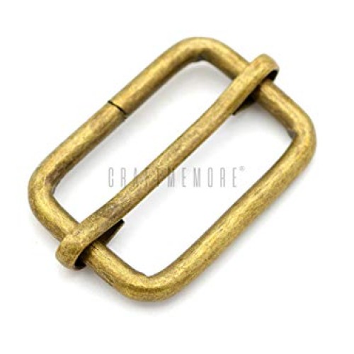 CRAFTMEMORE Triglide Slide Belt Keeper 5/8 3/4 1 Movable Bar Sl...