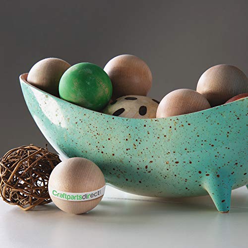 1.5 Inch Wooden Round Ball | DIY Decorative Wood Crafting Balls | ...