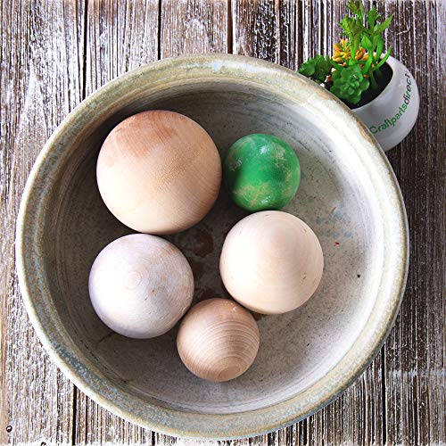 1.5 Inch Wooden Round Ball | DIY Decorative Wood Crafting Balls | ...