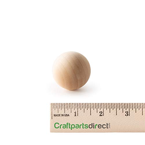 1.5 Inch Wooden Round Ball | DIY Decorative Wood Crafting Balls | ...