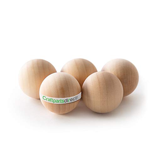1.5 Inch Wooden Round Ball | DIY Decorative Wood Crafting Balls | ...