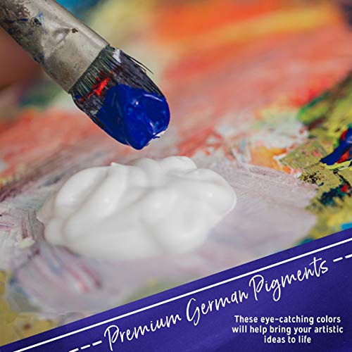 Acrylic Paint Set 24 Colors by Crafts 4 ALL Perfect for Canvas, Wo...