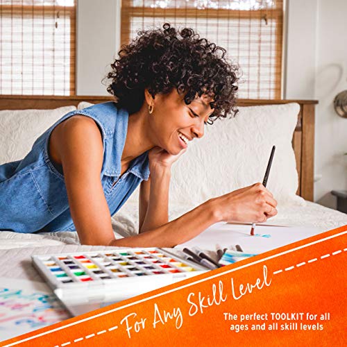 Crafts 4 All Paint Brushes Set 10 Pieces Professional Fine Tip Pai...