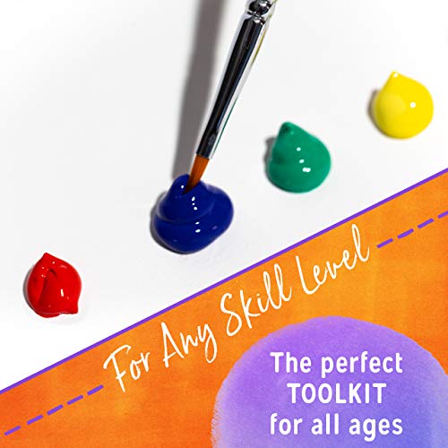 Crafts 4 All Paintbrushes 15 Piece Set for Detail Painting finetip...