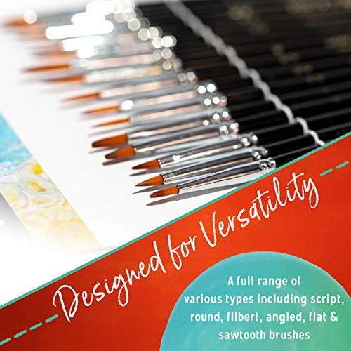 Crafts 4 All Paintbrushes 15 Piece Set for Detail Painting finetip...