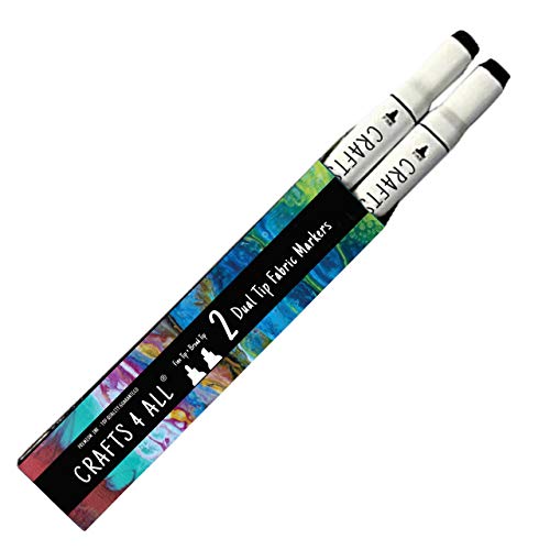Crafts 4 ALL Permanent Fabric Marker Laundry Marker Non Bleed Dual...