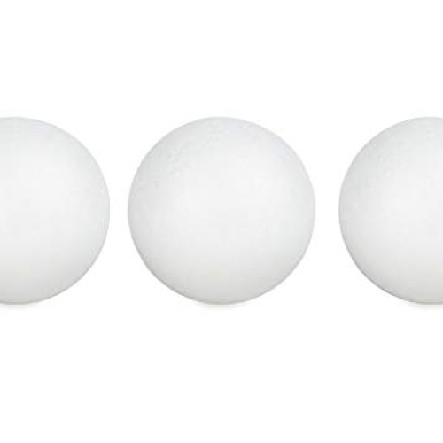 3 Inch Smooth Foam Balls - Great for Arts and Craft & DIY Christma...