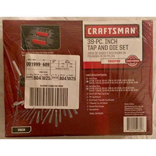 Craftman 39-pc Inch Tap and Die Set