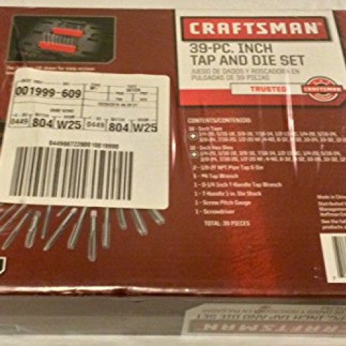 Craftman 39-pc Inch Tap and Die Set