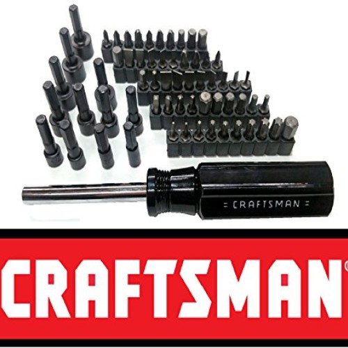 Craftsman 63 Pc Piece Bit Nut Driver Set + Magnetic Screwdriver Ha...
