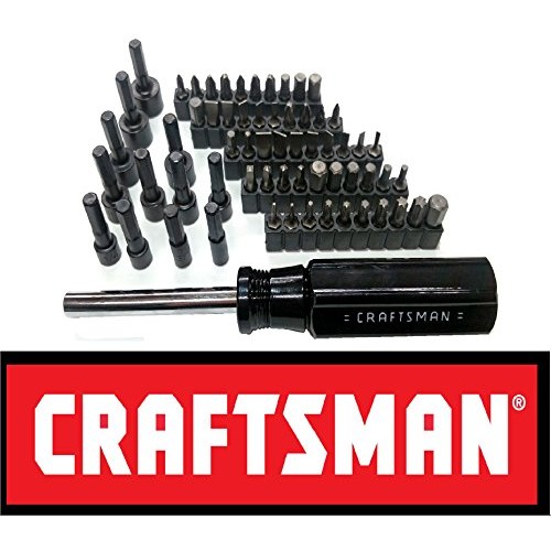 Craftsman 63 Pc Piece Bit Nut Driver Set + Magnetic Screwdriver Ha...
