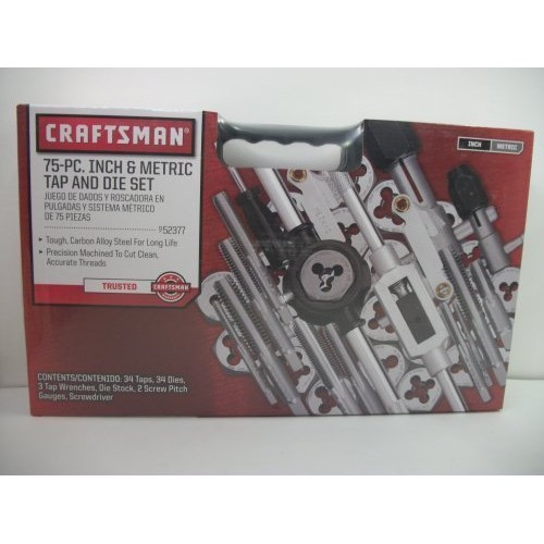 Craftsman 75 pc Inch & Metric tap and die Set