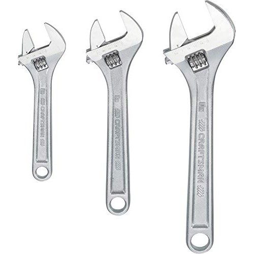 CRAFTSMAN Adjustable Wrench Set, 3-Piece CMMT12001