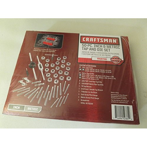Craftsman Tap & Die SET 50pc Sae-met