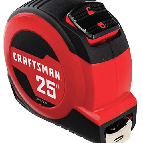 CRAFTSMAN Tape Measure, Self-Lock, 25-Foot CMHT37225S