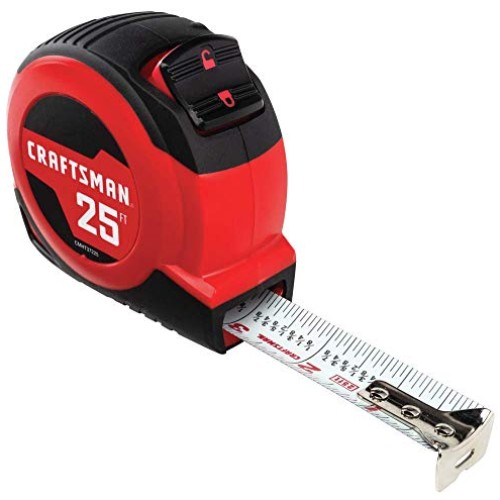 CRAFTSMAN Tape Measure, Self-Lock, 25-Foot CMHT37225S