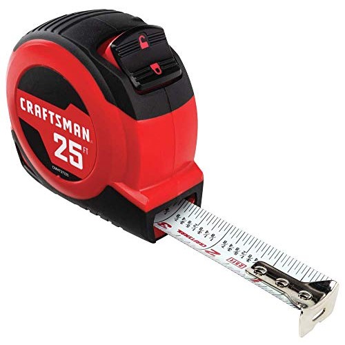 CRAFTSMAN Tape Measure, Self-Lock, 25-Foot CMHT37225S