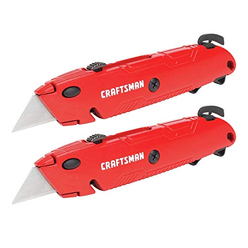 CRAFTSMAN Utility Knife, Quick Change, Retractable Blade, 2-Pack ...