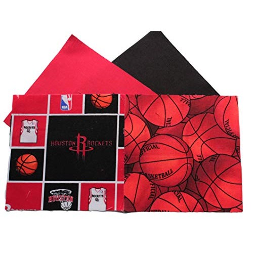 Sports Fabric Charm Packs for Quilting NBA Basketball Rockets