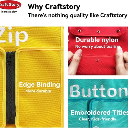 Craftstory Toddlers Montessori Toys Busy-Board for 3 4 5 Year Girls Boys Gifts, Sensory Basic-Life-Kills Shoe-Tying Practice for Kids Fine-Motor Skill Toys Teacher Resoures Preschool Classroom