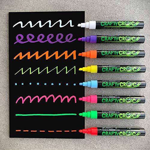 Liquid Chalk Markers for Blackboards - Use as Glass Window Markers...