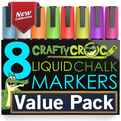 Liquid Chalk Markers for Blackboards - Use as Glass Window Markers...