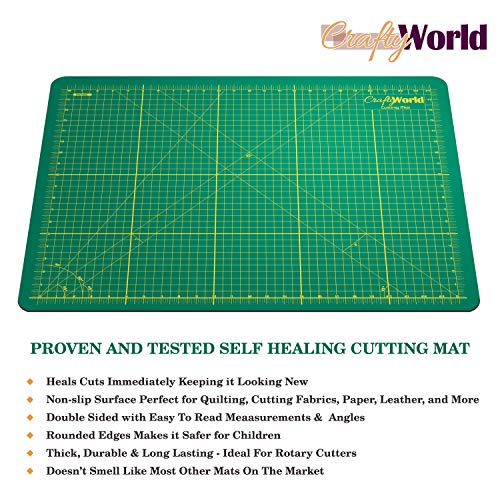 Crafty World Deluxe Cutting Mats - Double Sided Used by Pro Hobbyi...