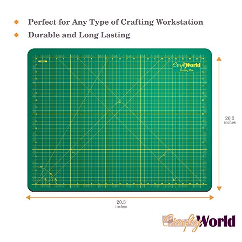 Crafty World Deluxe Cutting Mats - Double Sided Used by Pro Hobbyi...