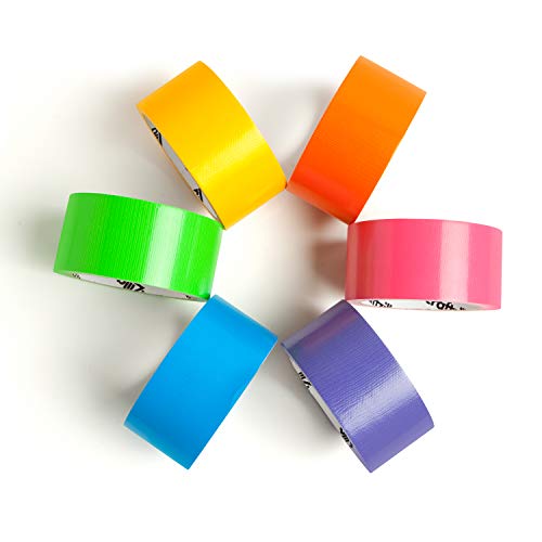 Craftzilla Colored Duct Tape - 6 Color Multi Pack - Variety Craft ...