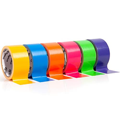 Craftzilla Colored Duct Tape - 6 Color Multi Pack - Variety Craft ...