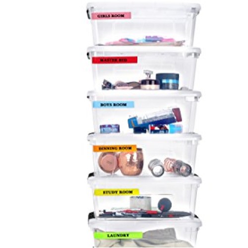 Craftzilla Colored Masking Tape - 6 Pack of 60 Yards x 1 inch Rain...