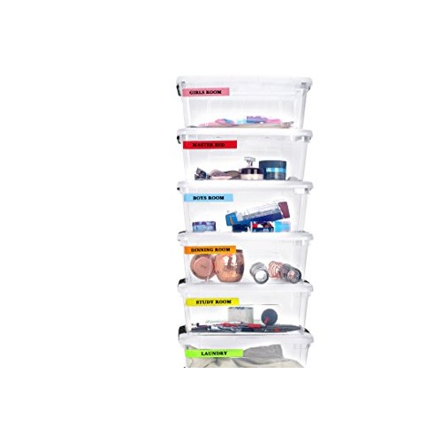 Craftzilla Colored Masking Tape - 6 Pack of 60 Yards x 1 inch Rain...