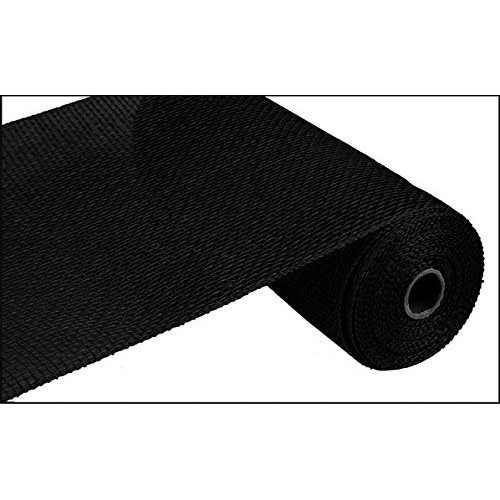 Poly Burlap Deco Mesh, 10 x 10 Yards Black
