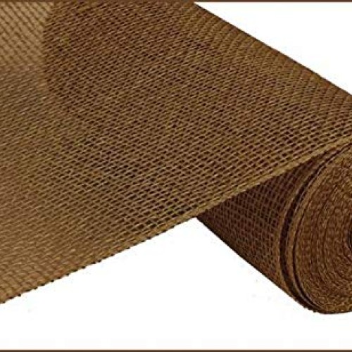 Poly Burlap Deco Mesh, 10 x 10 Yards Brown