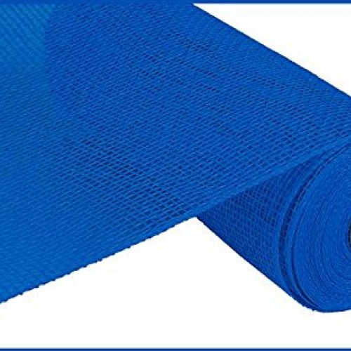 Poly Burlap Deco Mesh, 10 x 10 Yards Royal Blue
