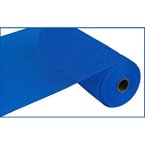 Poly Burlap Deco Mesh, 10 x 10 Yards Royal Blue
