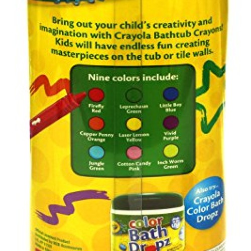 Crayola Bathtub Crayons, Assorted Colors 9 ea