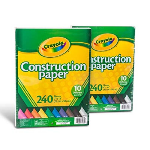 Crayola Bulk Construction Paper, Back To School Supplies, 10 Color...