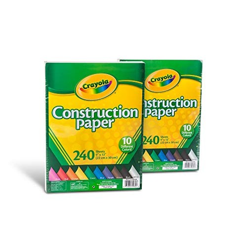Crayola Bulk Construction Paper, Back To School Supplies, 10 Color...