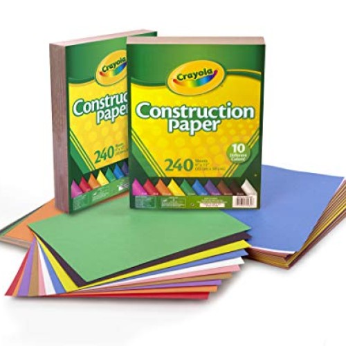 Crayola Bulk Construction Paper, Back To School Supplies, 10 Color...