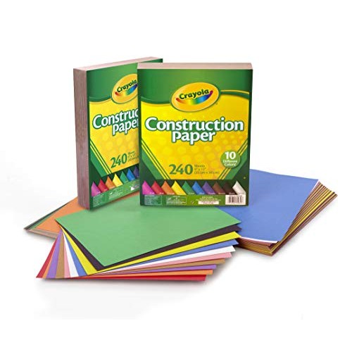 Crayola Bulk Construction Paper, Back To School Supplies, 10 Color...