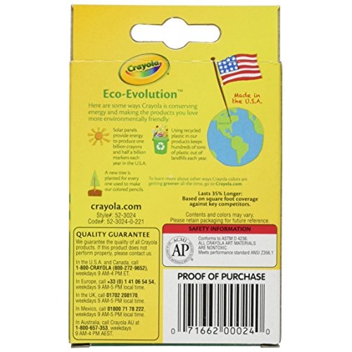 Crayola Crayons 24 Count - 2 Packs 52-3024