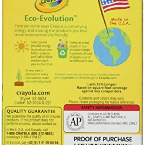 Crayola Crayons 24 Count - 2 Packs 52-3024