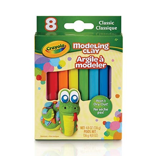 Crayola Modeling Clay, 4.8 Ounce Pack, Set of 8, Assorted Classi, ...