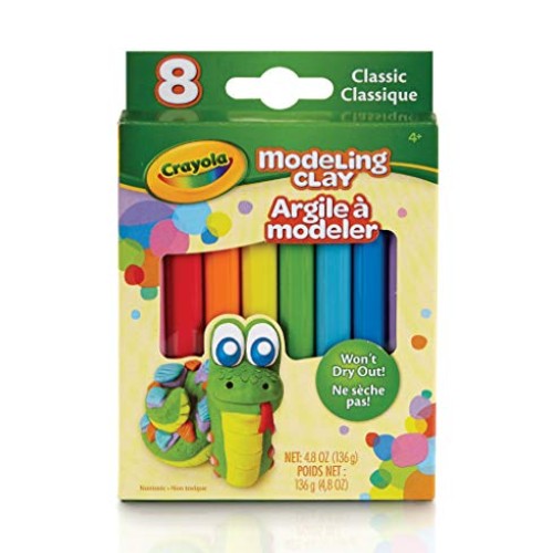 Crayola Modeling Clay, 4.8 Ounce Pack, Set of 8, Assorted Classi, ...