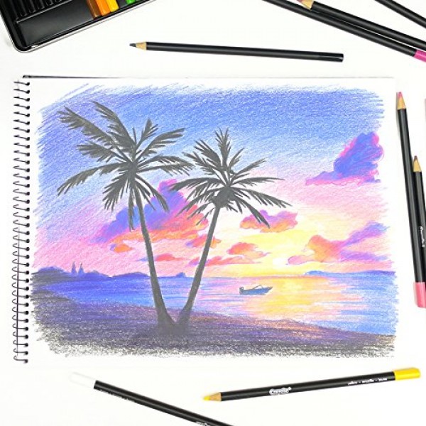 Crayola Signature Blend & Shade Soft Core Colored Pencils in Tin, ...
