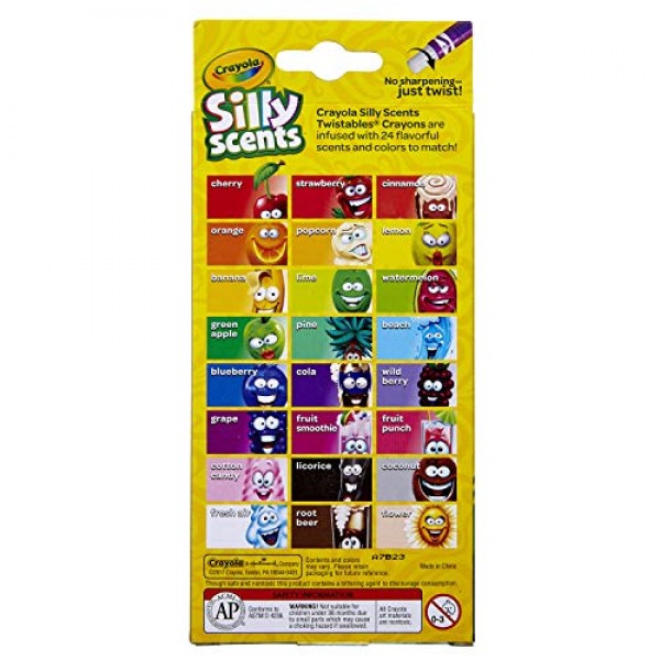 Crayola Silly Scents Twistables Crayons, Sweet Scented Crayons, 24...